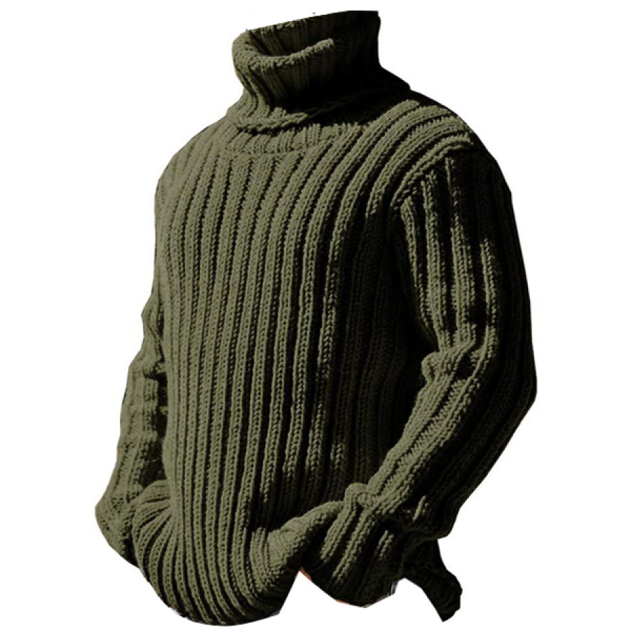 

Men's Outdoor Turtleneck Pullover Sweater