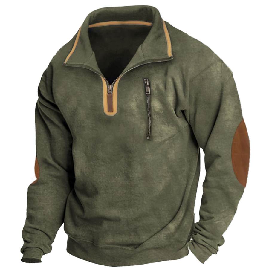 

Taktisches Outdoor-Sweatshirt Mit Viertelreißverschluss Für Herren