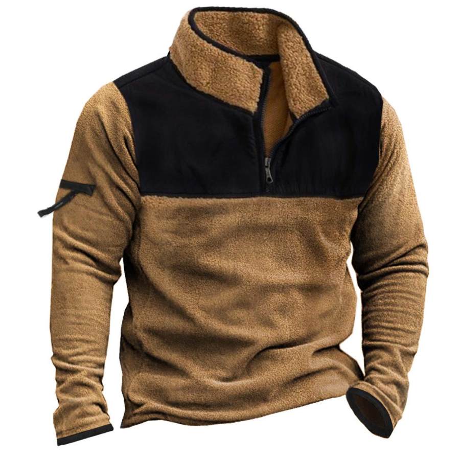 

Men's Outdoor Tactical Fleece Quarter Zip Sweatshirt