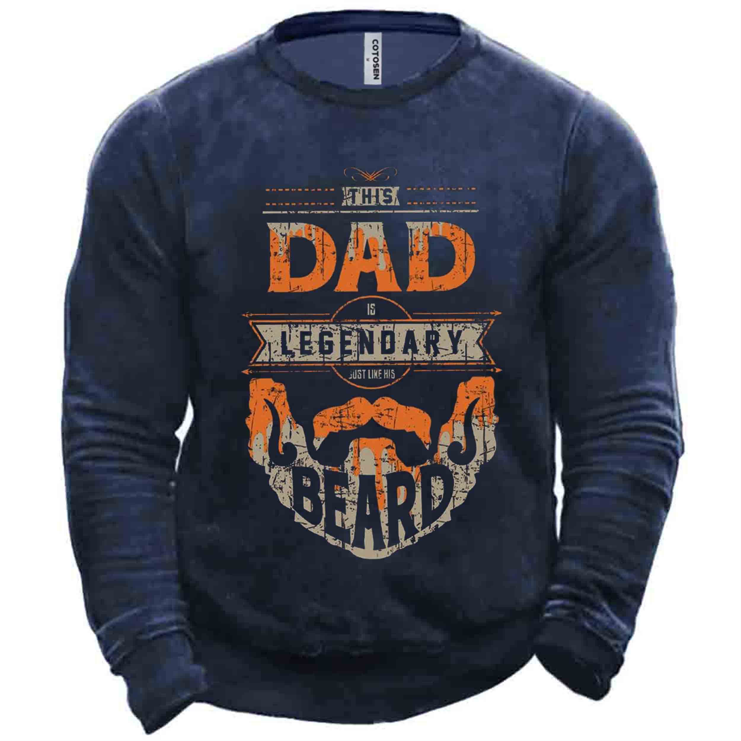 Men's This Dad Is Chic Legendary Print Sweatshirt