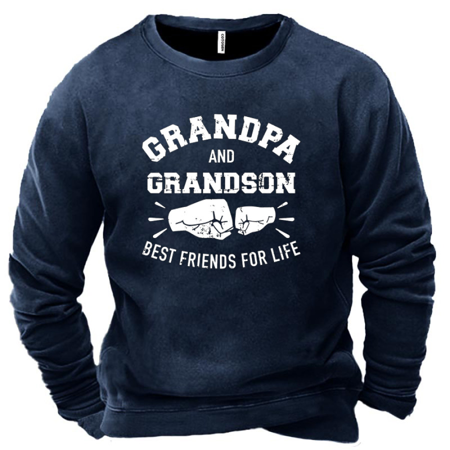 

Grandpa And Grandson Best Friends For Life Men's Sweatshirt