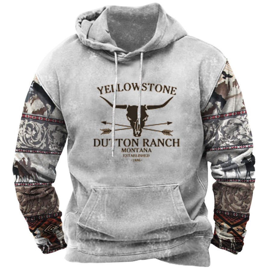 

Men's Outdoors Yellowstone Western Cowboy Hoodie