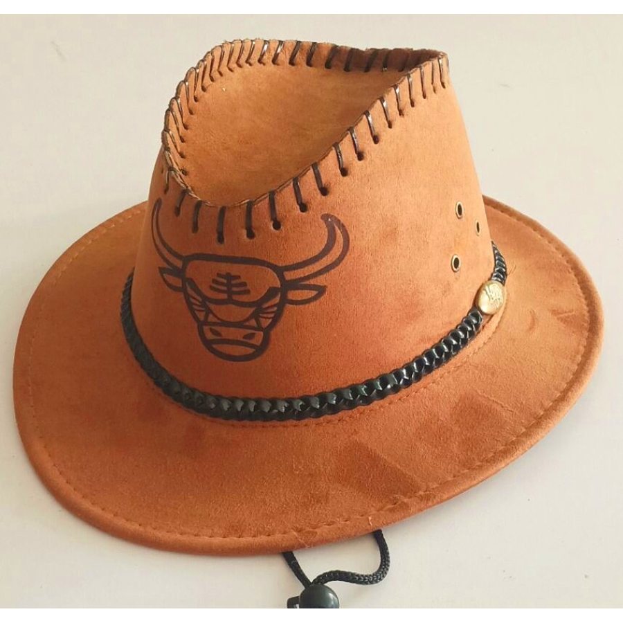 

Мужская замшевая ковбойская шляпа с широкими полями в стиле вестерн Rope Rider