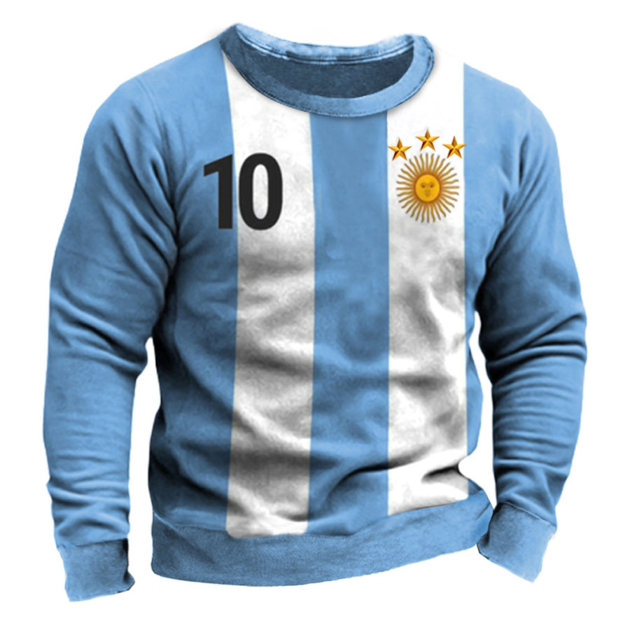 

Men's World Cup Argentina Samsung Football Print Sweatshirt