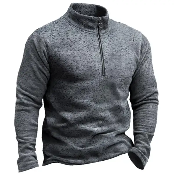 Men's Outdoor Quarter Zip Sweatshirt - Kalesafe.com 