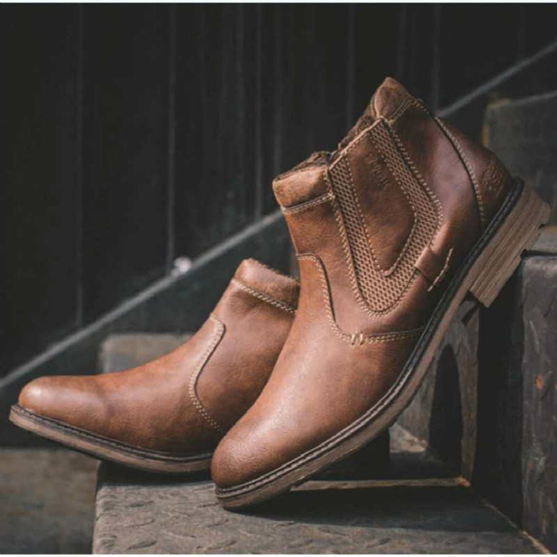 Men's Vintage Leather Chic Boots