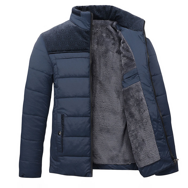 Men's Thick Warm Plus Chic Fleece Padded Jacket