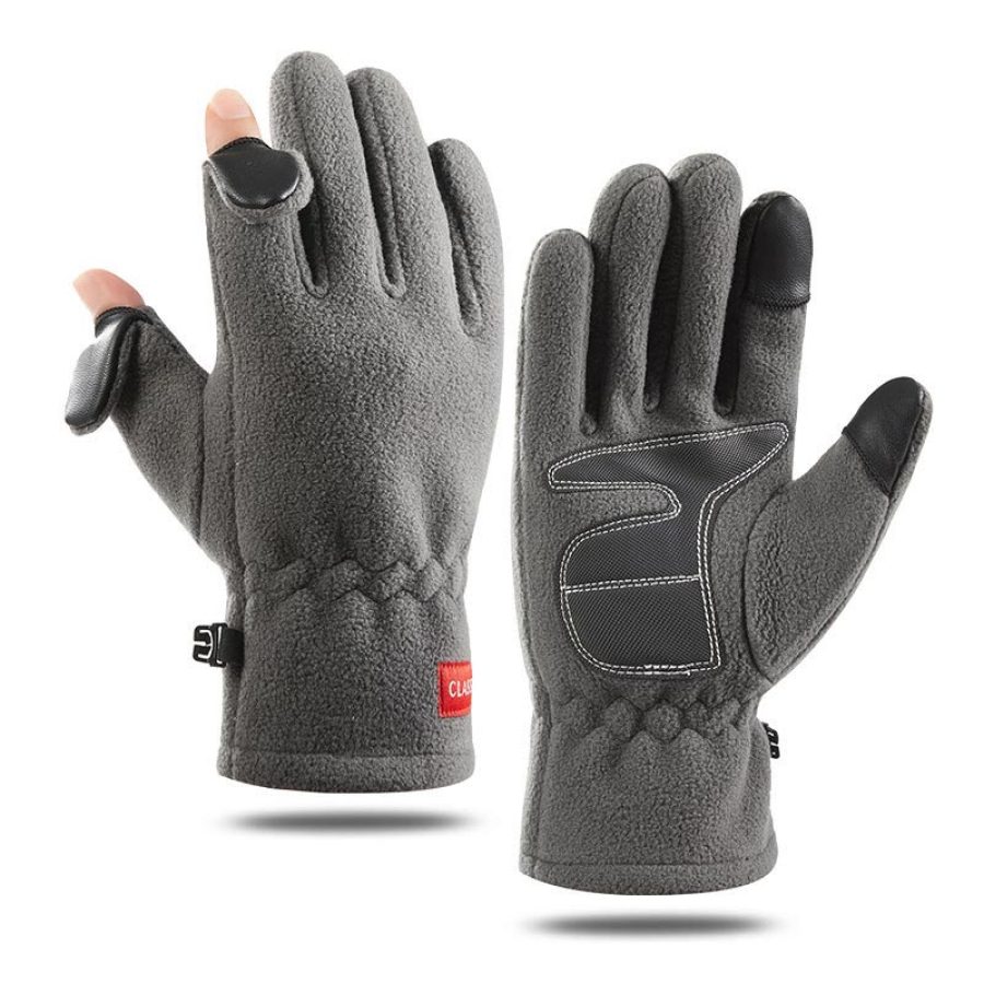 

Guantes De Ciclismo Gruesos De Felpa A Prueba De Frío Para Hombres Al Aire Libre