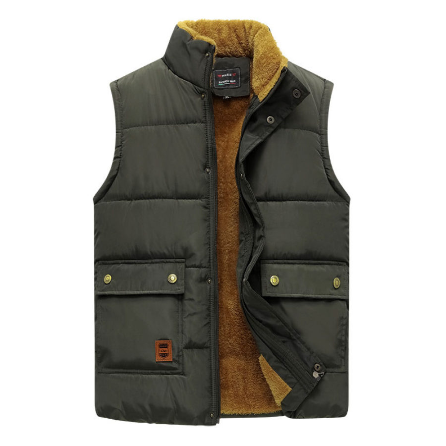 

Men's Fleece Warm Down Cotton Vest