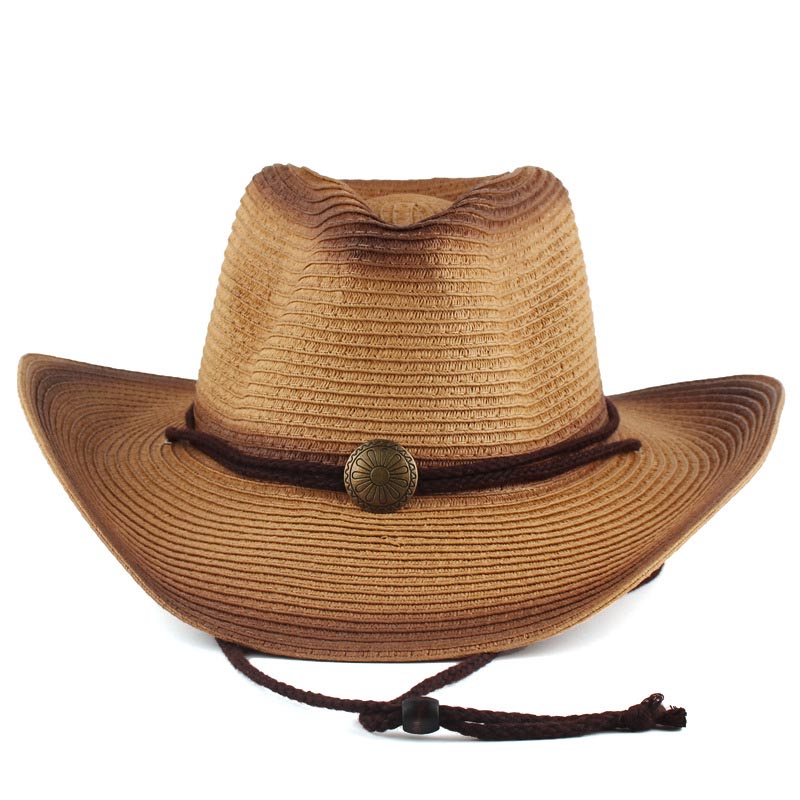 Vintage Western Cowboy Straw Chic Hat