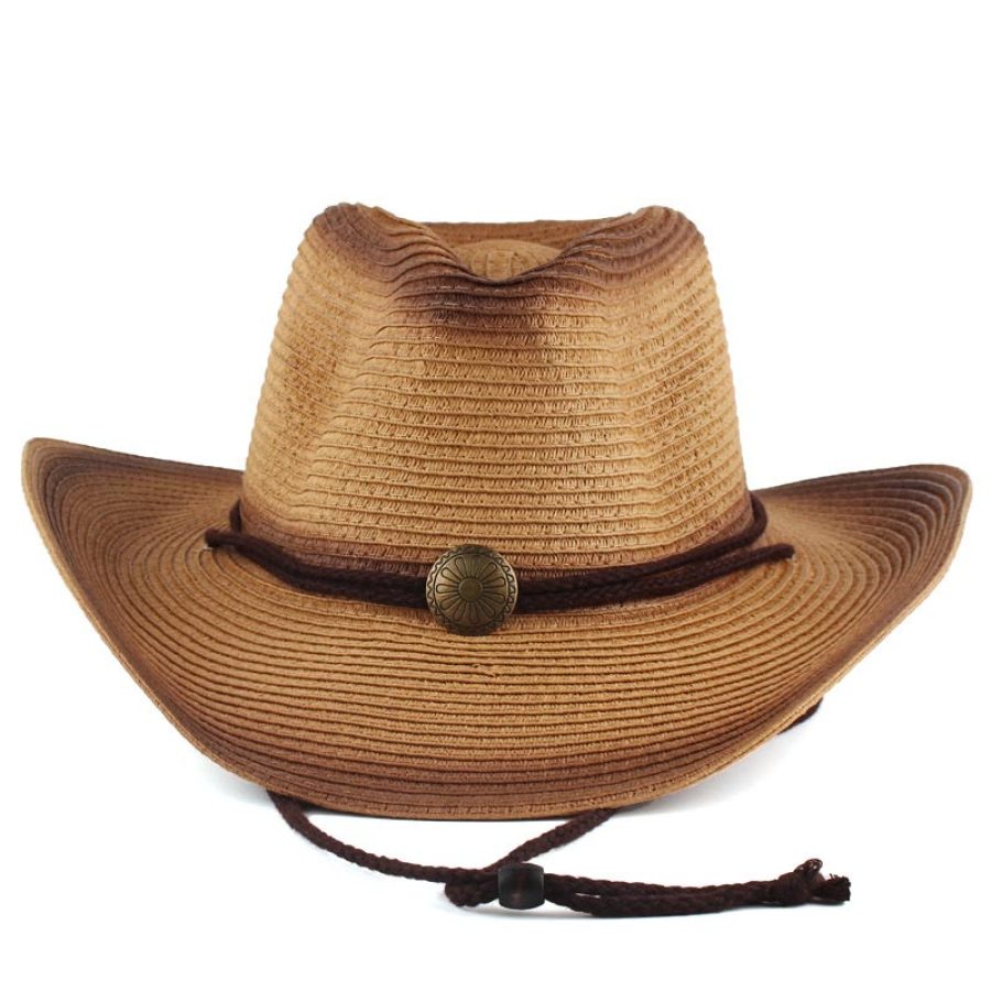 

Vintage Western Cowboy Straw Hat