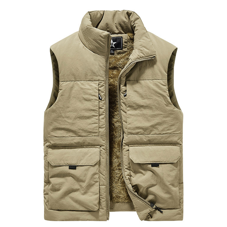 Men's Outdoor Fleece Thick Chic Workwear Multi-pocket Vest