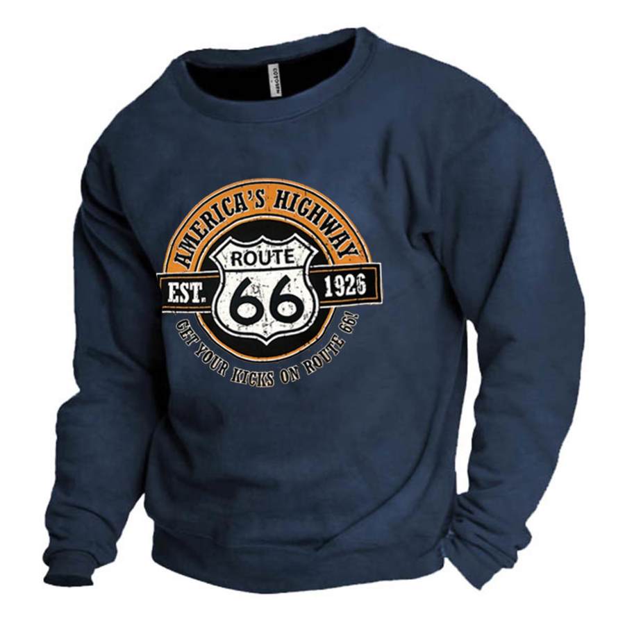 

Men's Get Your Kicks On Route 66 Print Sweatshirt
