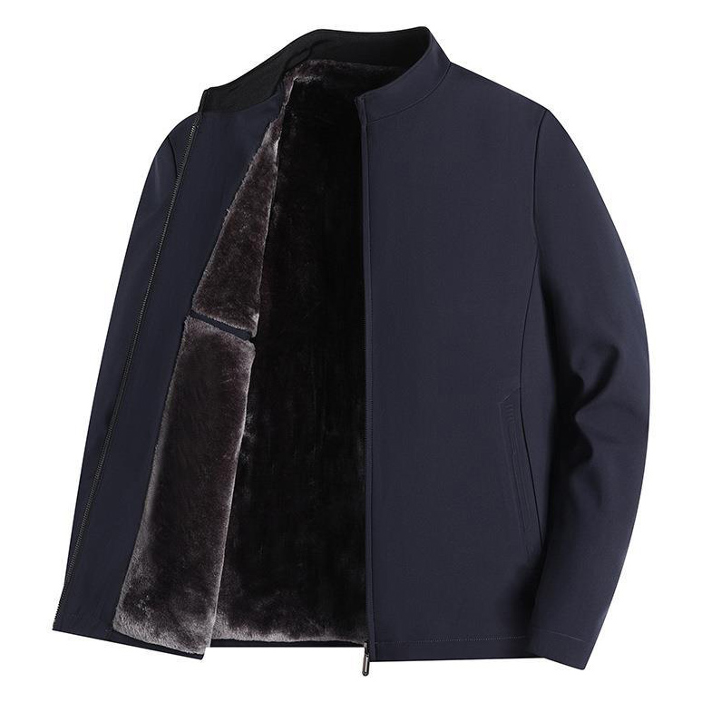 Men's Fleece Padded Stand Collar Chic Jacket