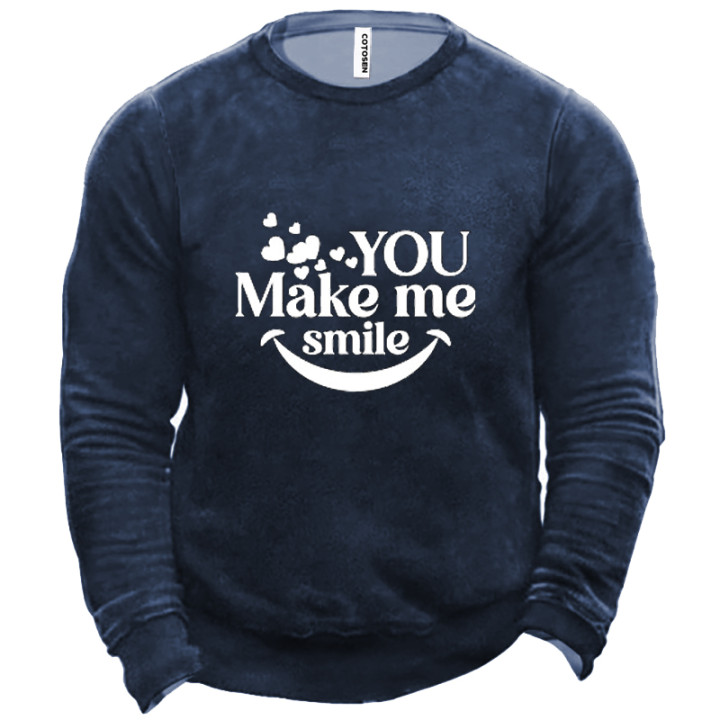 X Manikvskhan You Make Chic Me Smile Men's Sweatshirt