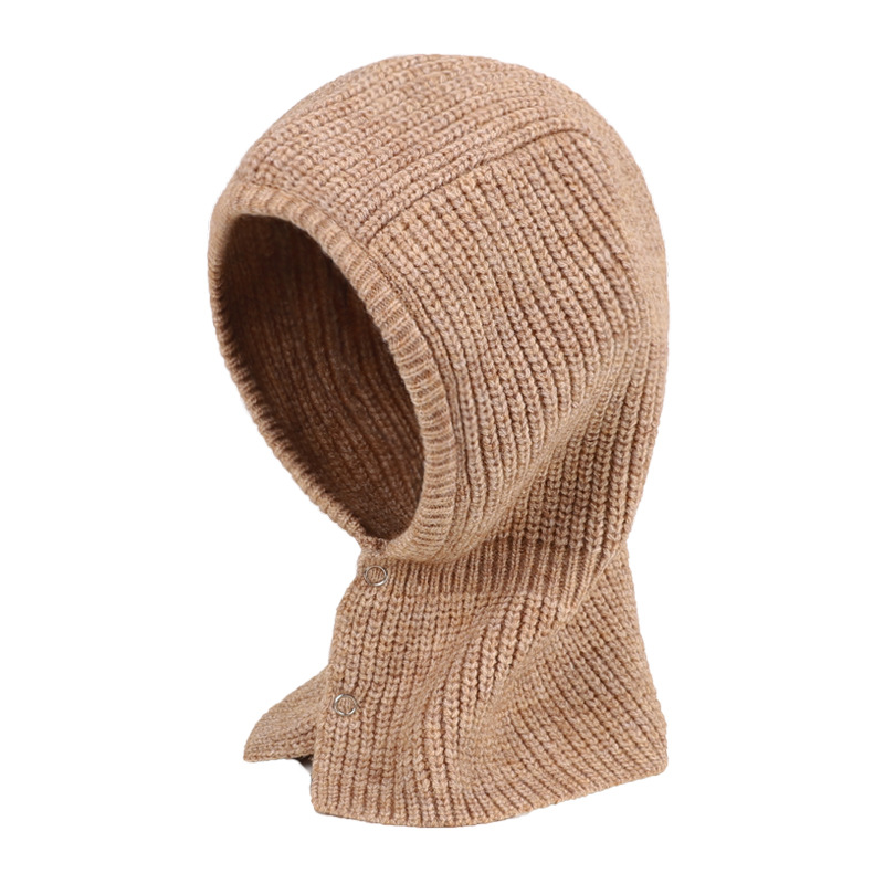 Men's Outdoor Autumn And Chic Winter Cycling Warm Knitted Scarf Hat