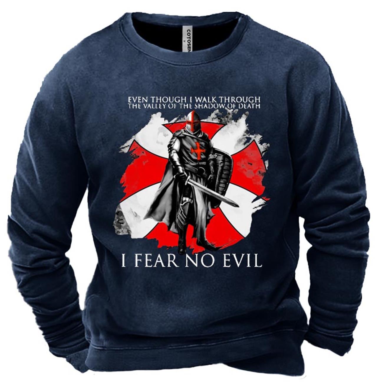 Men's Templar I Fear Chic No Evil Print Sweatshirt