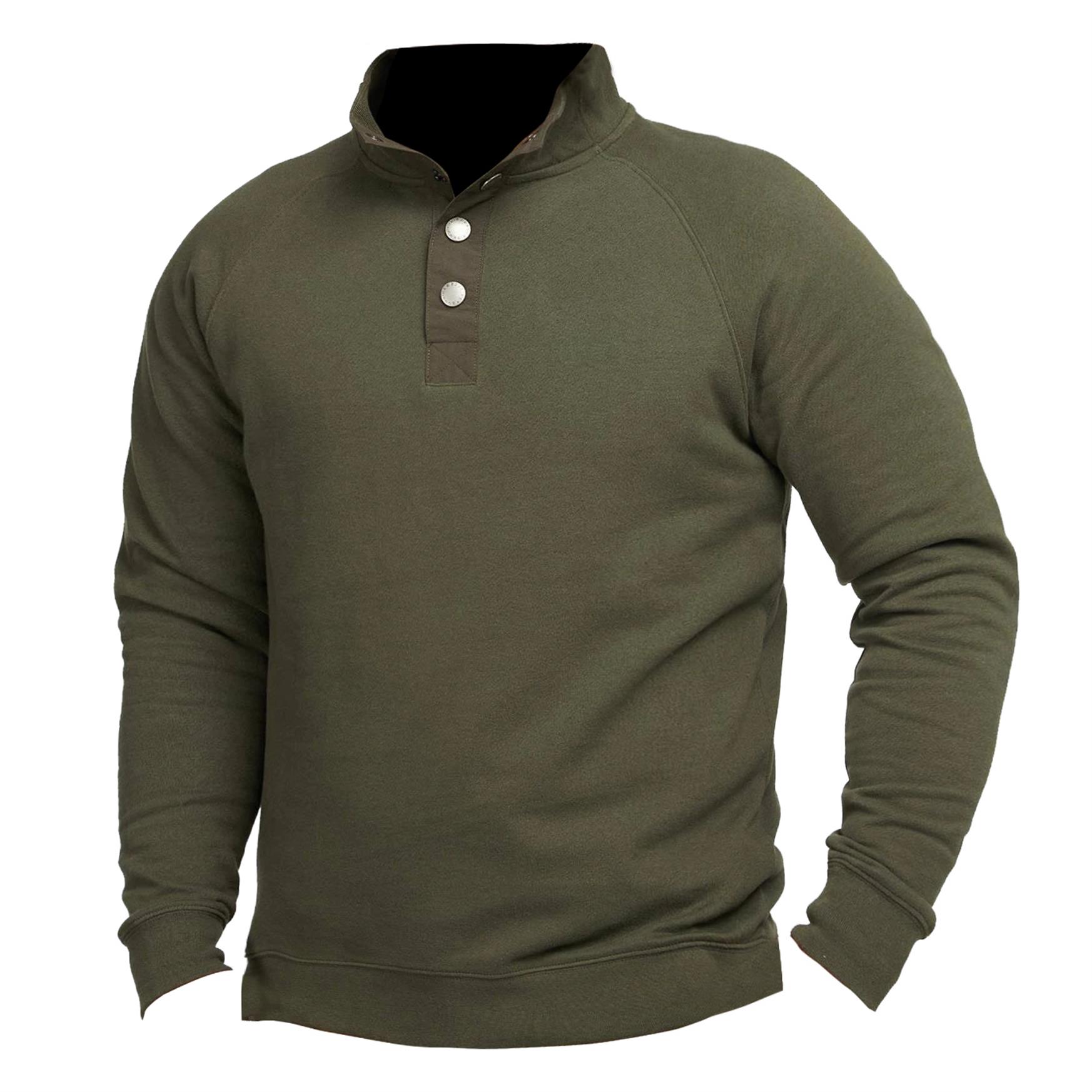 Men's Outdoor Tactical Quarter Chic Snap Sweatshirt