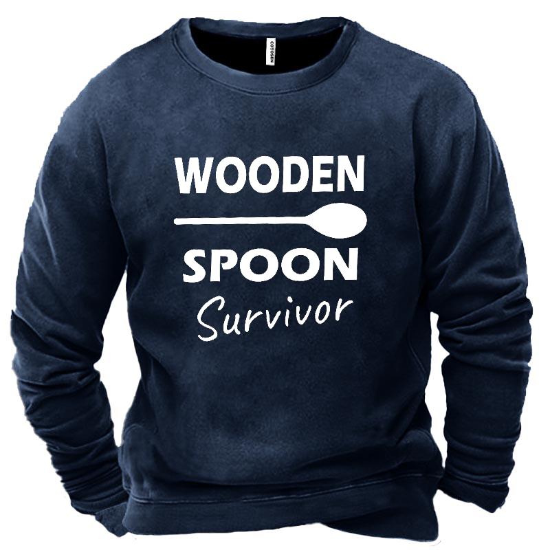 Wooden Spoon Survivor Men's Chic Sweatshirt