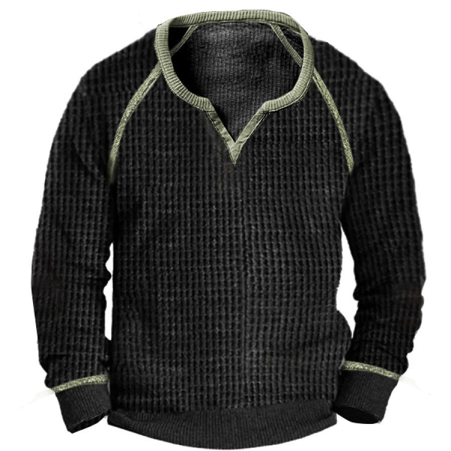 

Men's Outdoor Waffle V Nect Tactical Sweatshirt