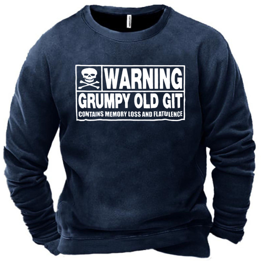 

Men's WARNING GRUMPY OLD GIT SWEATSHIRT