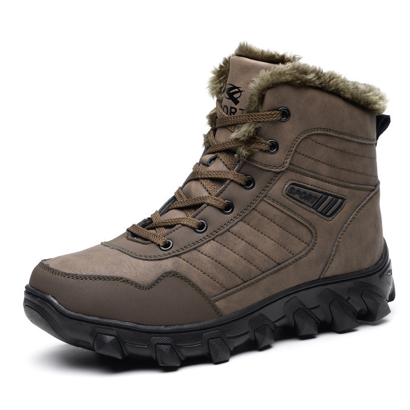 Men's Outdoor Fleece Snow Chic Hiking Boots