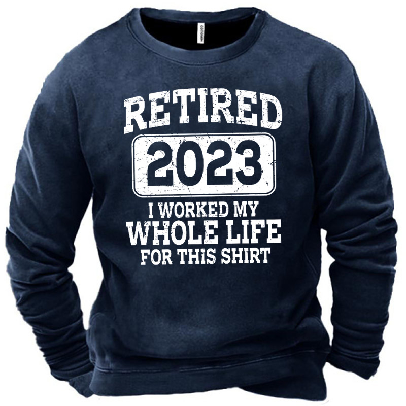 Men's Funny Retired 2023 Chic Sweatshirt