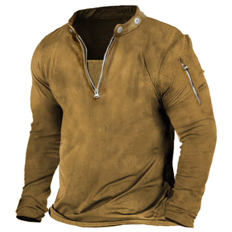 

Men's Vintage Training Quarter Zip T-Shirt