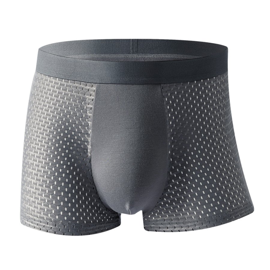 

Men's Mesh Cotton 360 Stretch Breathable 4-Piece Boxer Briefs Underwear