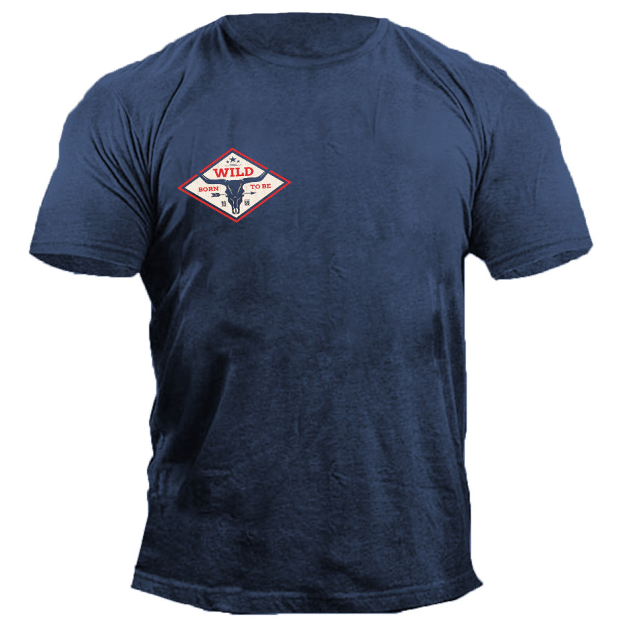 

Men's Vintage Yellowstone Round Neck Short Sleeve T-Shirt