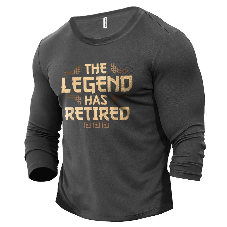 

Men's The Legend Has Retired Cotton Long Sleeve T-Shirt