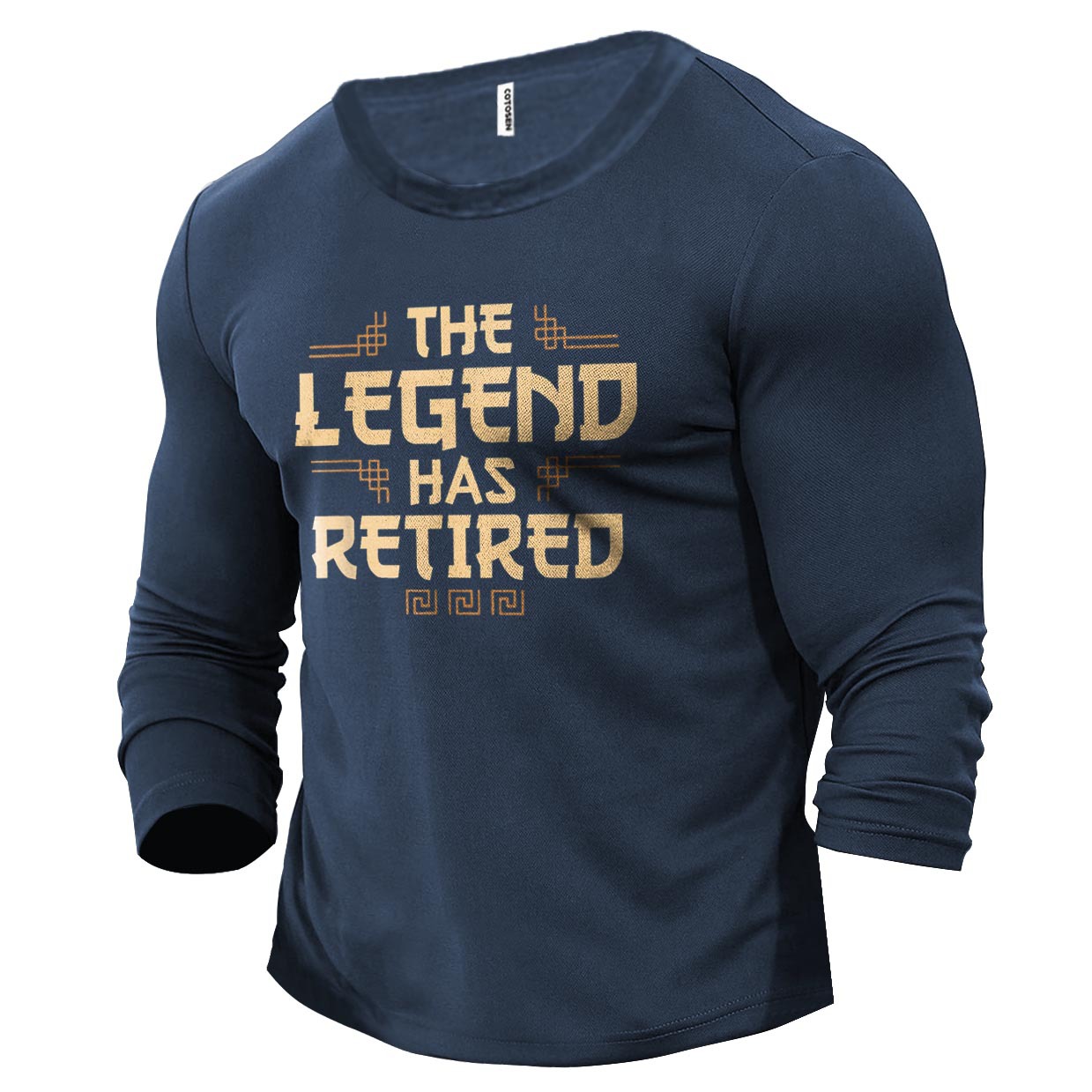 Men's The Legend Has Chic Retired Cotton Long Sleeve T-shirt