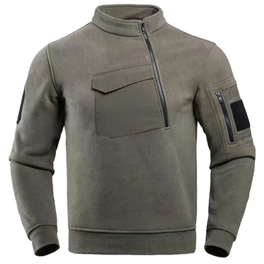 

Men's Outdoor Tactical Pocket Fleece Sweatshirt