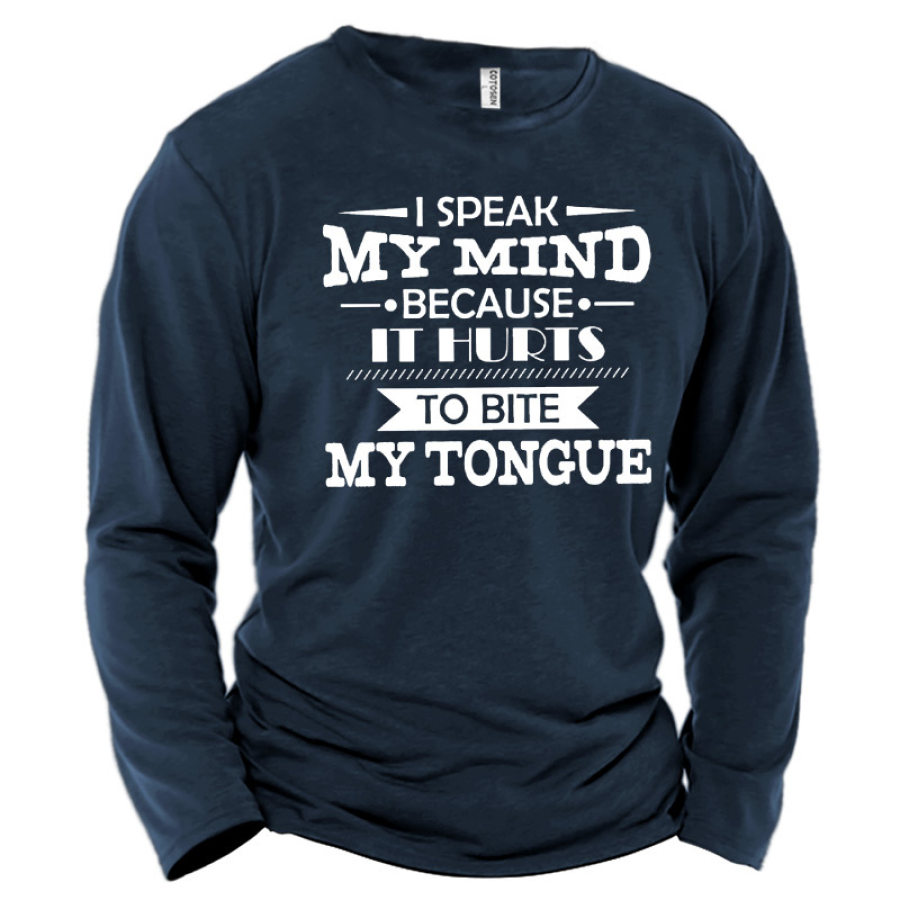 

Men's I Speak My Mind Cotton T-shirt