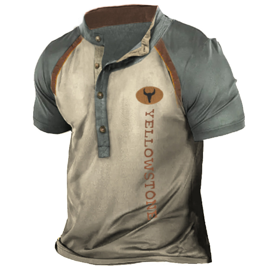 

Men's Vintage Western Yellowstone Heney T-Shirt