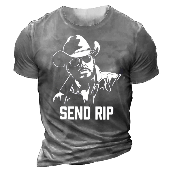 Send Rip Cowboy Men's Chic T-shirt