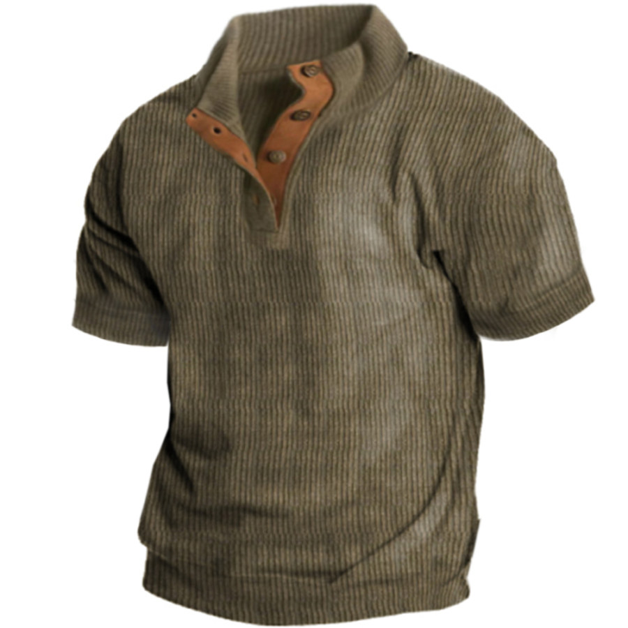 

Men's Outdoor Casual Stand Collar Short Sleeve Sweatshirt