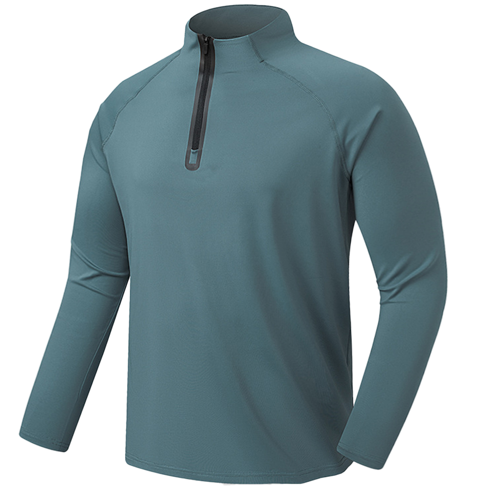 Men's Outdoor Sports Quick Chic Dry Zipper Stand Collar Sweatshirt