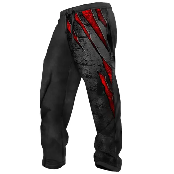 Men's Outdoor Scratch Print Casual Pants - Honeylop.chimpone.com 