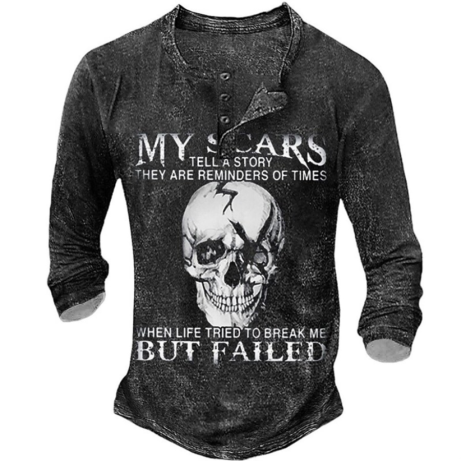 

Men's Outdoor Sports Casual Long Sleeve Printed T-Shirt