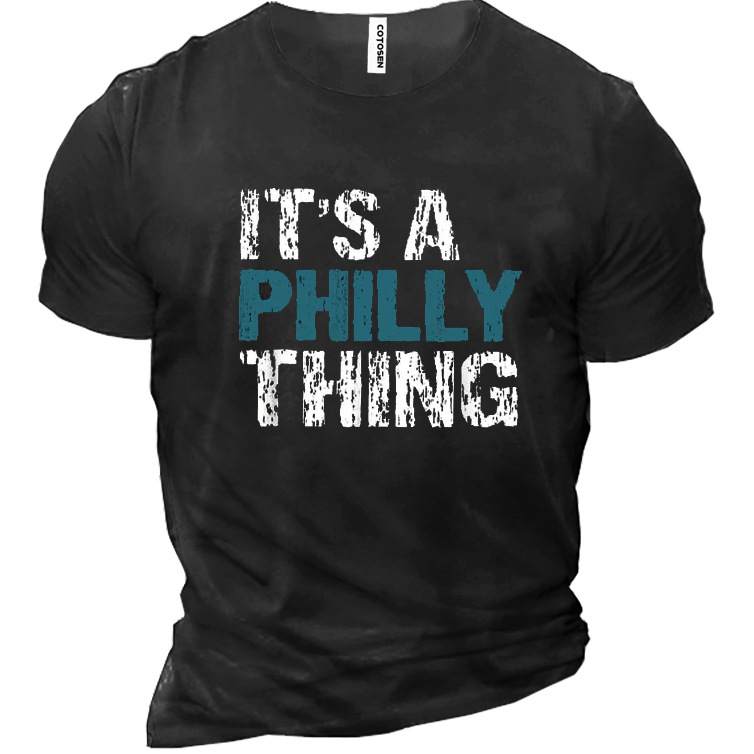 Men's It's A Philly Chic Casual Cotton T-shirt