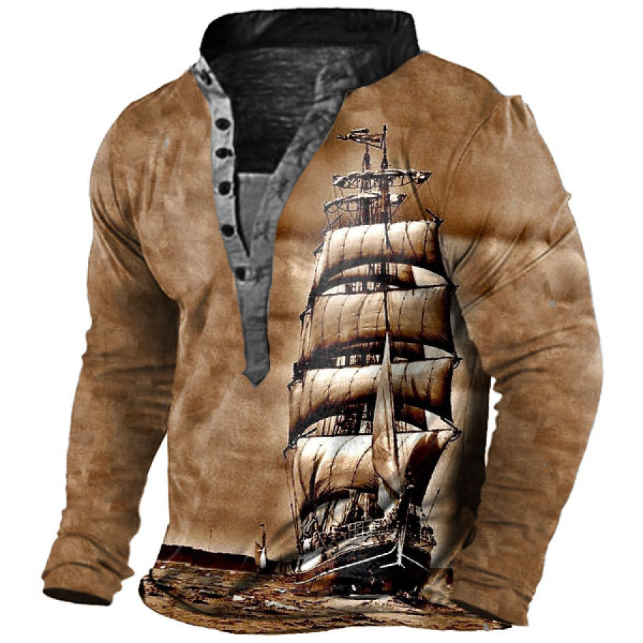

Men's Sailing Henley Shirt