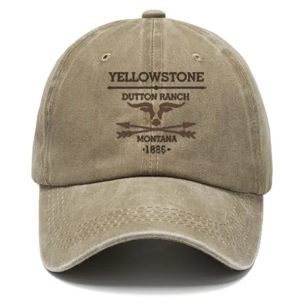 Men's Vintage Western Yellowstone Sun Hat - Cotosen.com