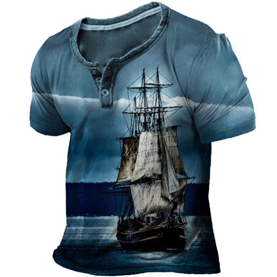 

Men's Sailing Henley Shirt