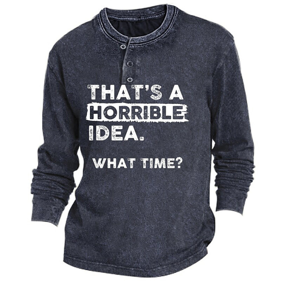 

Men's Outdoor Sports Casual Long Sleeve Printed T-Shirt
