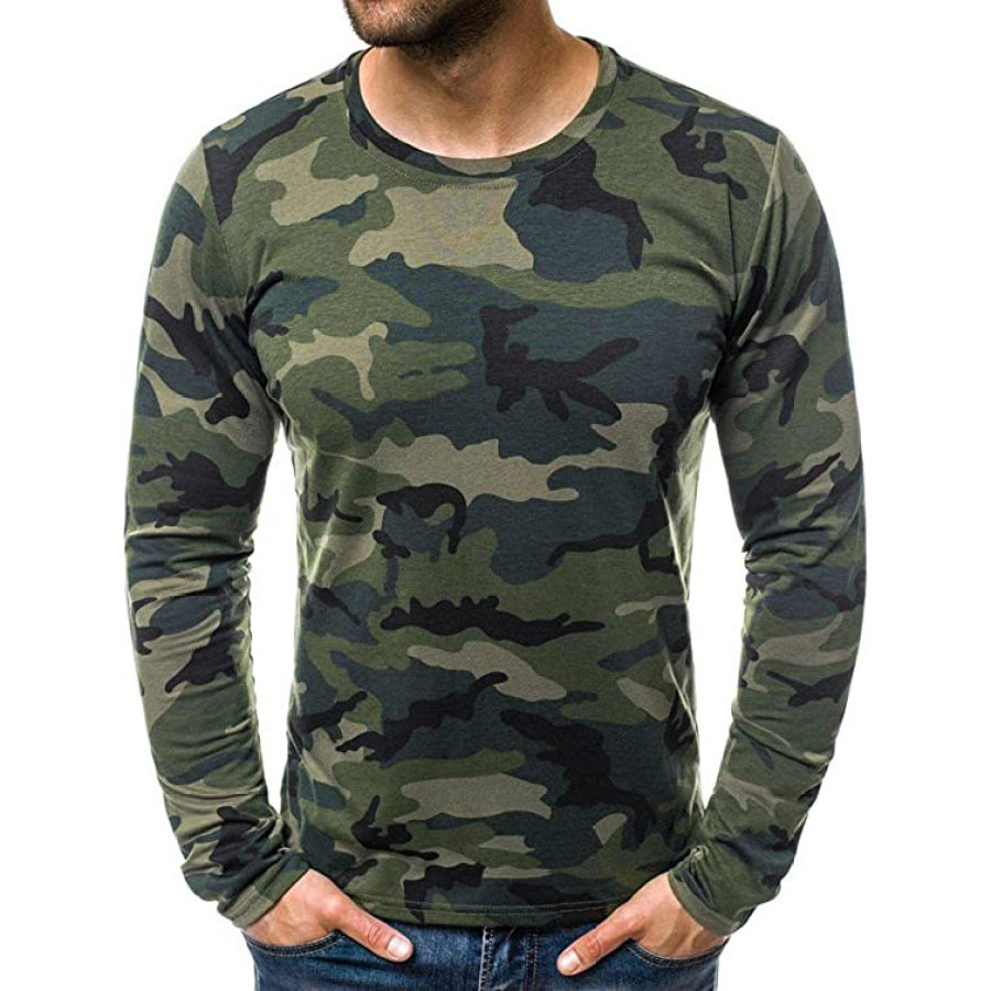 

Men's Outdoor Tactical Camouflage Long Sleeve T-Shirt