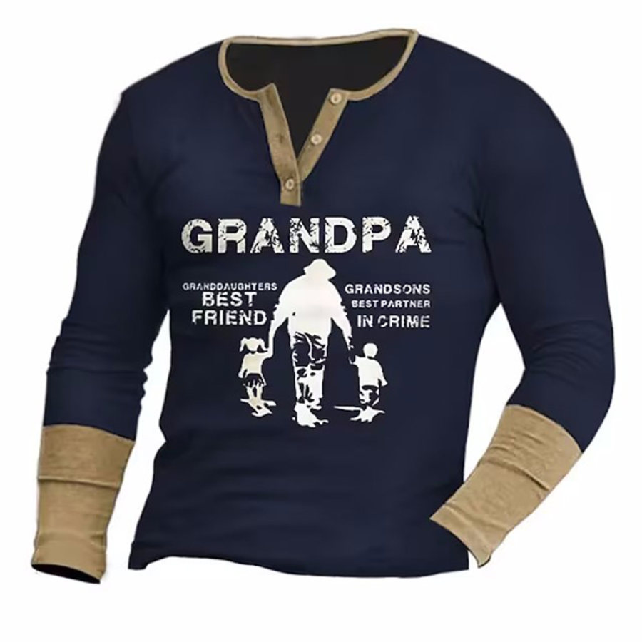

Men's Outdoor Sports Casual Long Sleeve Printed T-Shirt
