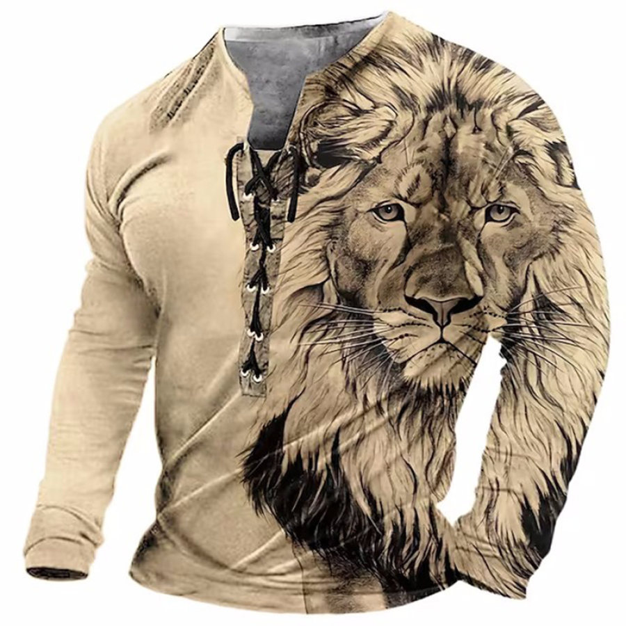 

Men's Outdoor Sports Casual Long Sleeve Printed T-Shirt