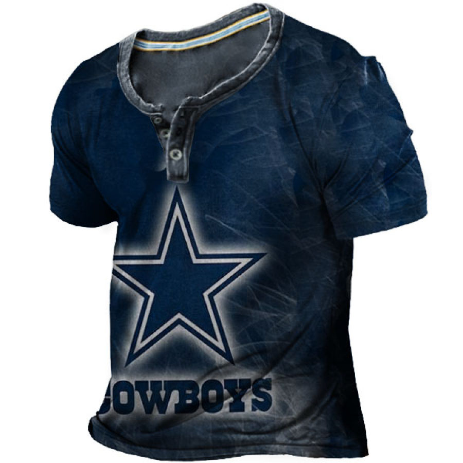 

Men's Cowboy Henley Shirt