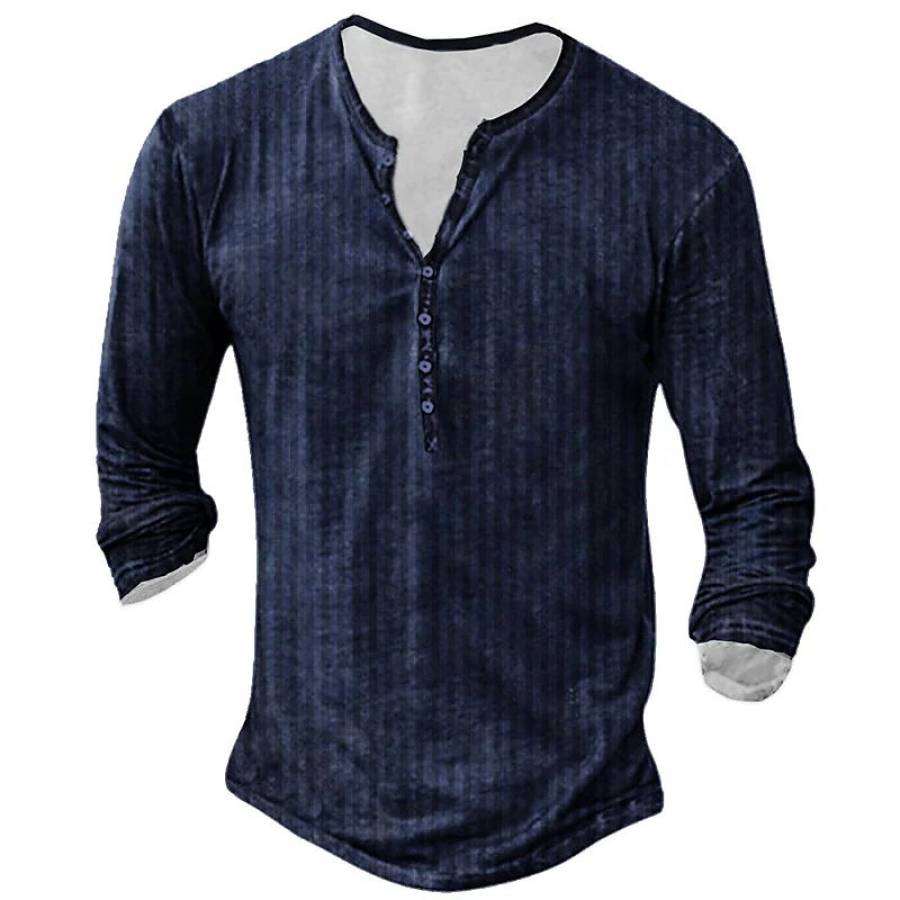 

Men's Casual Henley Shirt